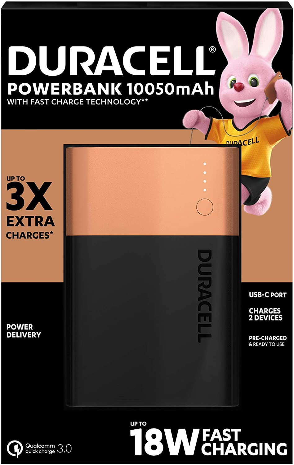 Vedi su Amazon il prezzo aggiornato per Duracell Power Bank - 10050 mAh